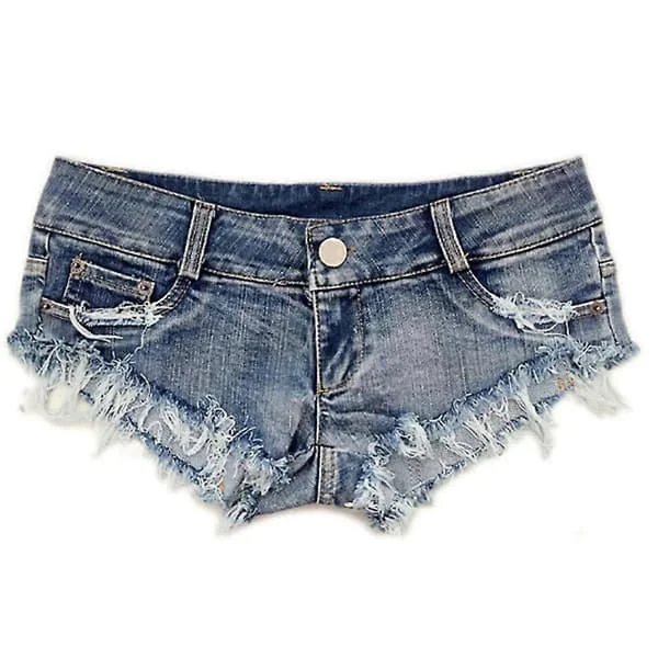 Jeans Shorts Lavtaljede Høj kvalitet Sexede Lavtaljede Afslappede Hot Pants