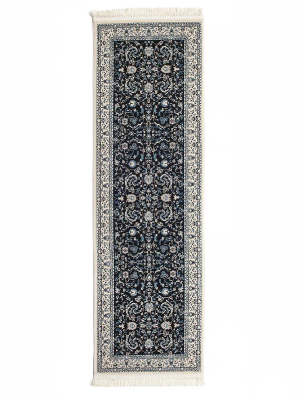 Nain Florentine Dark Blue Runner Rug Small Oeko-Tex