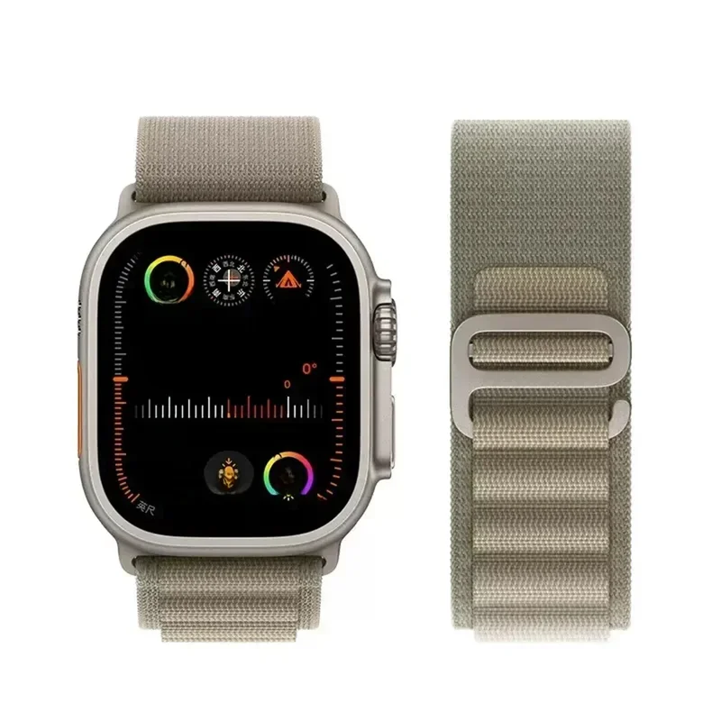 AliExpress - Alpine-Armband für Apple Watch-Armbänder 44 mm, 40 mm, 49 mm, 45 mm, 41 mm, 38 mm, 42 mm, Nylon-Armband, Iwatch Ultra 2, Serie 9, 3, 4, 5