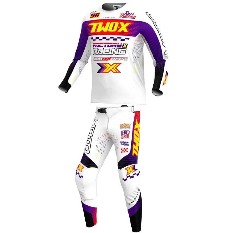 AliExpress - NOUVEAU Ensemble de vêtements de motocross MX/ATV Two-X Podium, maillot et pantalon de course, équipement d'enduro, vêtements de moto, 