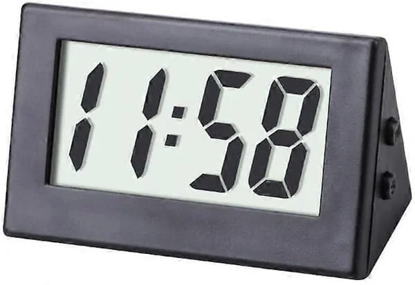 Mini Bilklocka Instrumentpanel Skrivbord Digital Klocka Armbandsur Mätare Liten LED Elektronisk Klocka Datum Tid Kalender Display