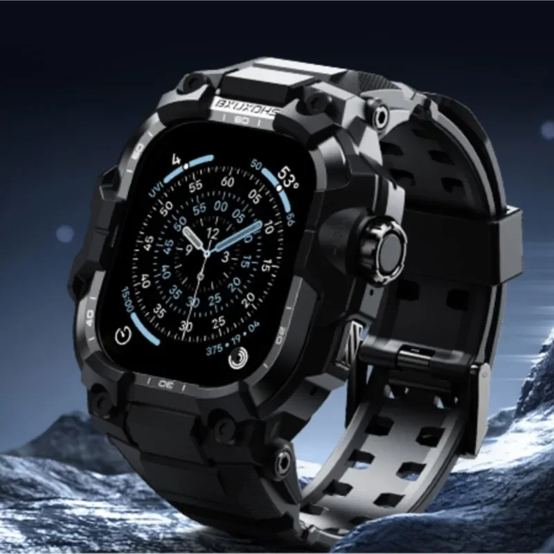 AliExpress - Boîtier + bracelet pour bracelet de montre Apple Ultra 3/2 49mm 46mm 45mm 44mm, couvercle métallique TPU, bracelet tactique série Iwatch 