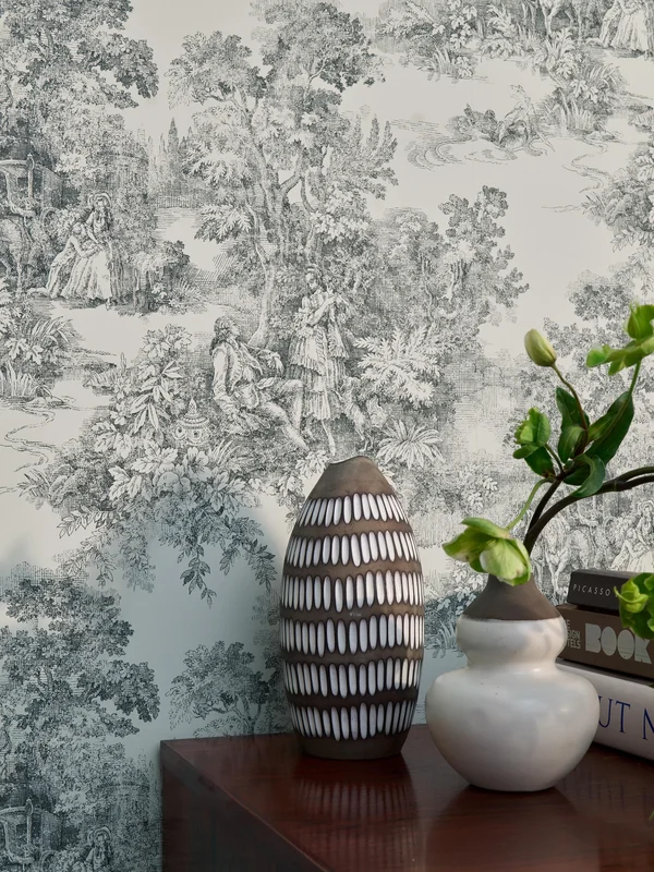 Boråstapeter Toile de Jouy Tapet
