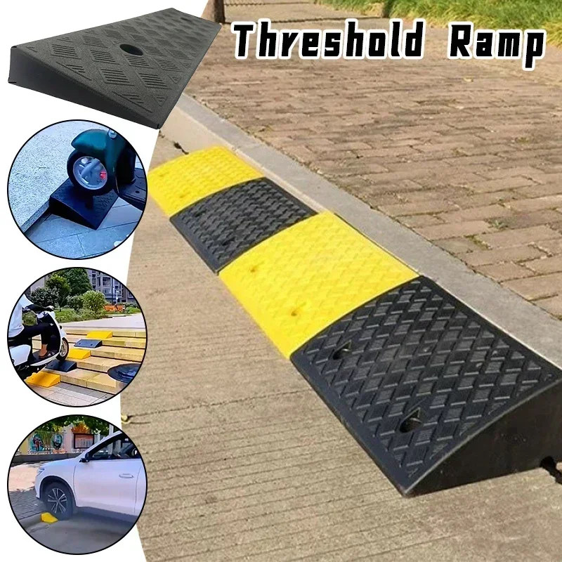AliExpress - Rampe de passage en PVC plastique, rampe de passage portable pour voiture, marchepied en triangle, tapis de trottoir, rampe de garage, 