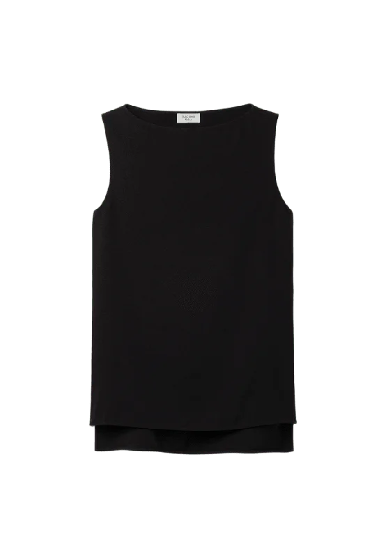 Dagmar SLEEVELESS CREPE TOP T-shirts & toppar Dam Svart 40