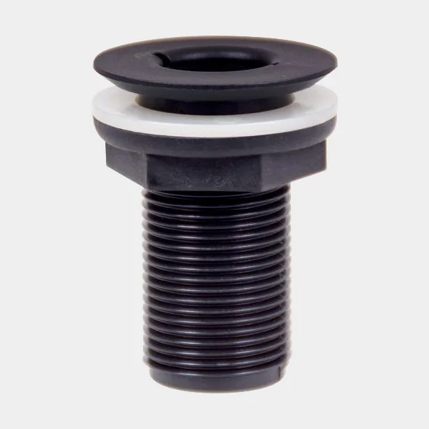 Gevind skroggennemføring TruDesign Skin Fittings Recessed, komposit, forsænket, 60 mm, G 3/4" BSP, sort