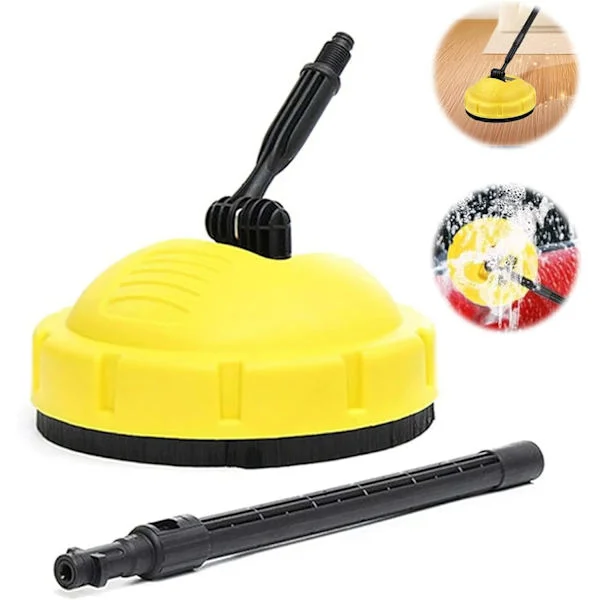 Högtrycksytrengörare för Karcher K1 K2 K3 K4 K5 K7, för Karcher uteplatstvätt tillbehör, långt, handtag roterande borste för hög, för verktyg