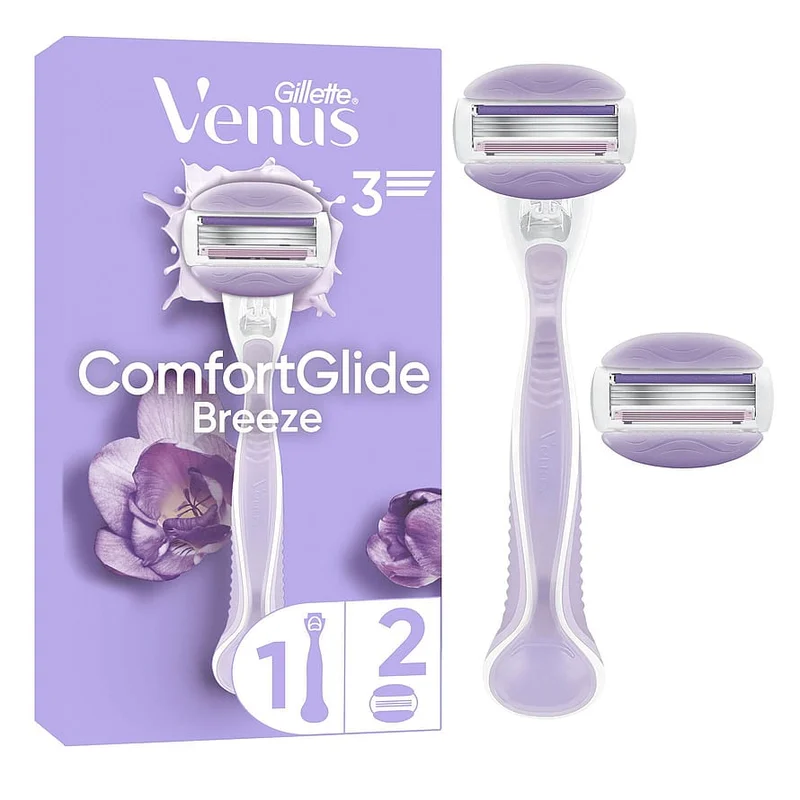 Gillette Venus Comfortglide Breeze Barberskraber H+2, Hudpleje, Hårfjerning, Skrabere & Blade