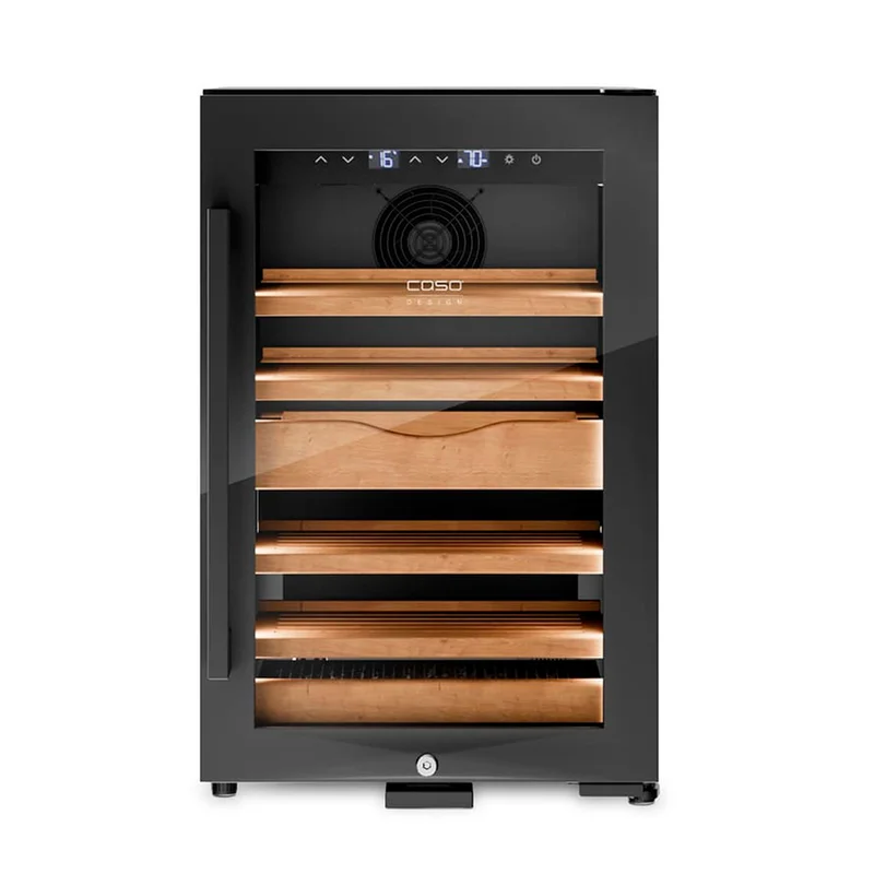 Caso 676 Humidor H45 sigarskap 45 liter, svart