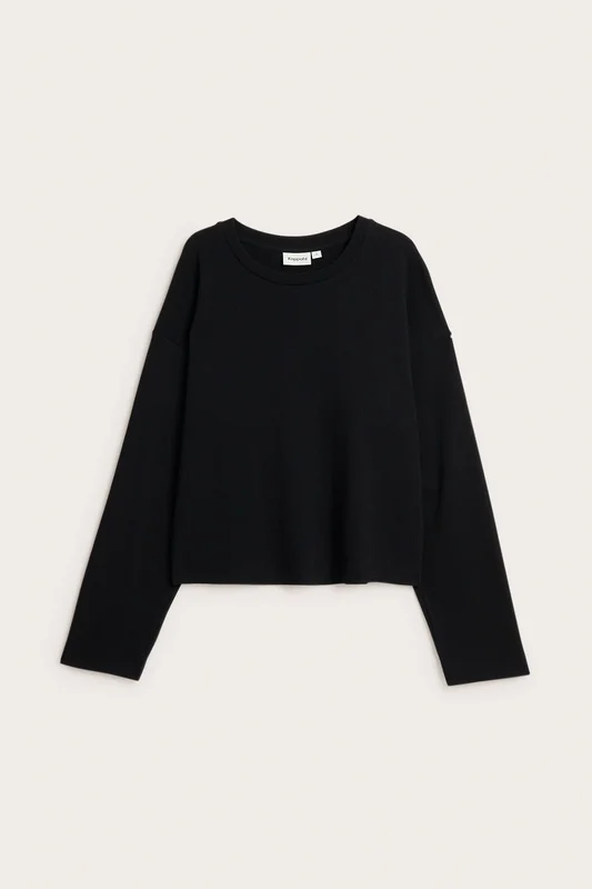 Kappahl | Langermet t-skjorte Svart XS | Dame