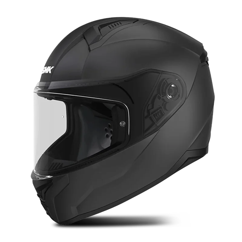 Casco Integral Niño SMK Bionic Solid Negro Mate S
