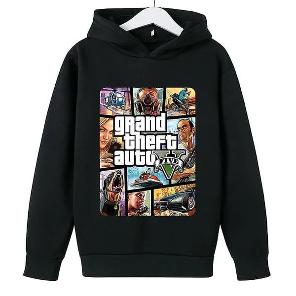 Grand Theft Auto V sarjakuvaprintti lasten huppari lasten paita