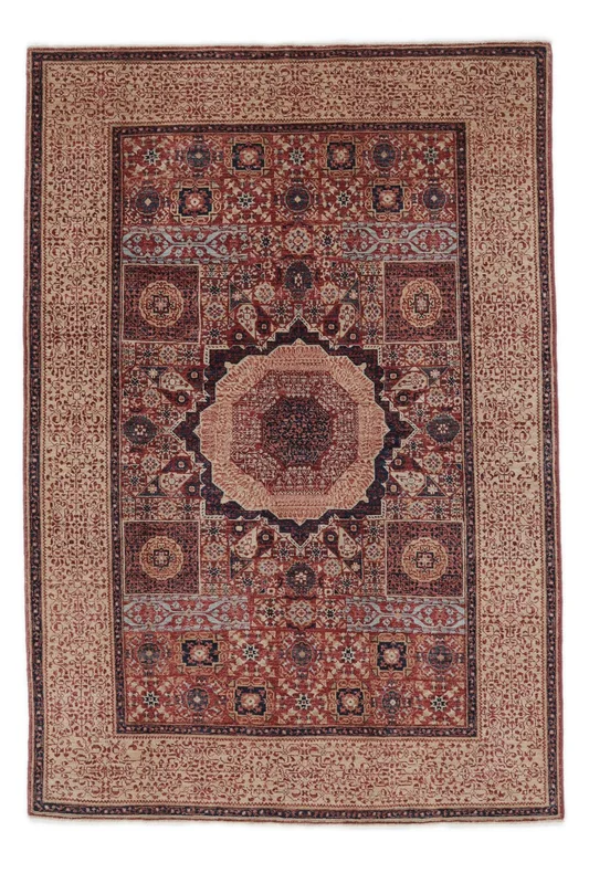 Mamluk Rug Modern Brown/Dark Red (Wool, )