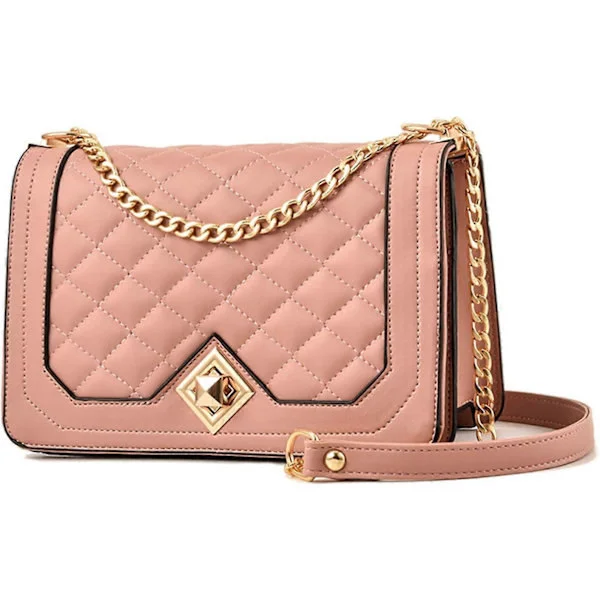 Women's Shoulder Bag Fashion Shoulder Bag Small for Women PU Leather Waterproof Handbags with Adjustable Strap Casual Messenger Bags, Pink