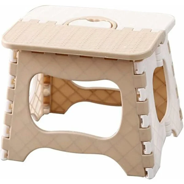 Folding Stool, Strong and Non-Slip, Sturdy and Durable, Space-Saving and Easy to Carry, Suitable for Adults and Children - Pink L