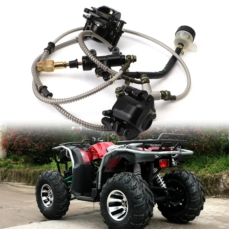 AliExpress - Fußbremse hinten hydraulische Doppelscheibenbremssattelbaugruppe für 150 cc 200 cc 250 cc ATV Go Kart UTV Buggy Quad Dirt Bike Teile