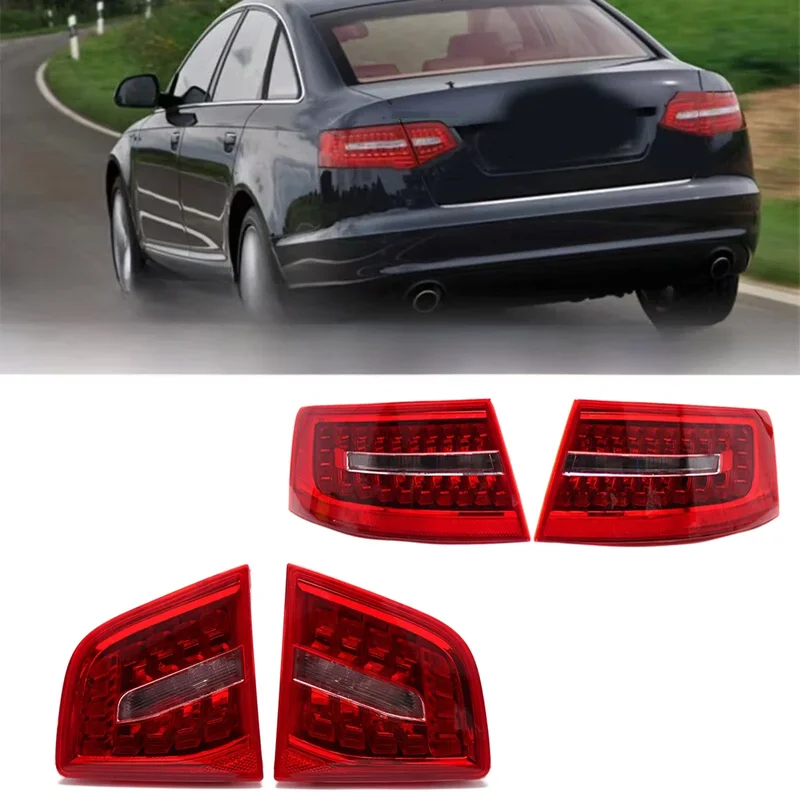 AliExpress - Pour Audi A6 C6 S6 RS6 berline 2009 2010 2011 LED feu arrière de voiture feu Stop clignotant arrière ensemble de feu Stop