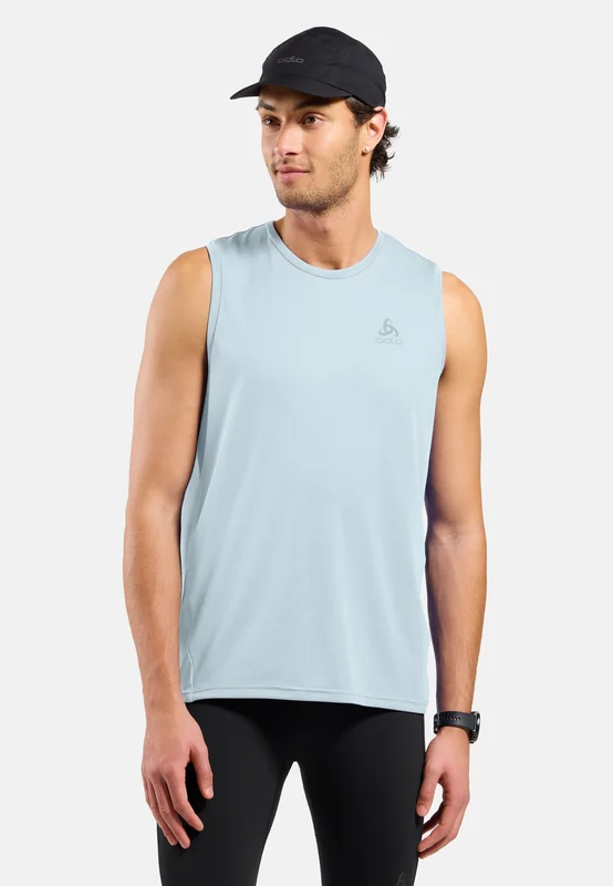 Odlo Men's Essential Running Tank, S, blue