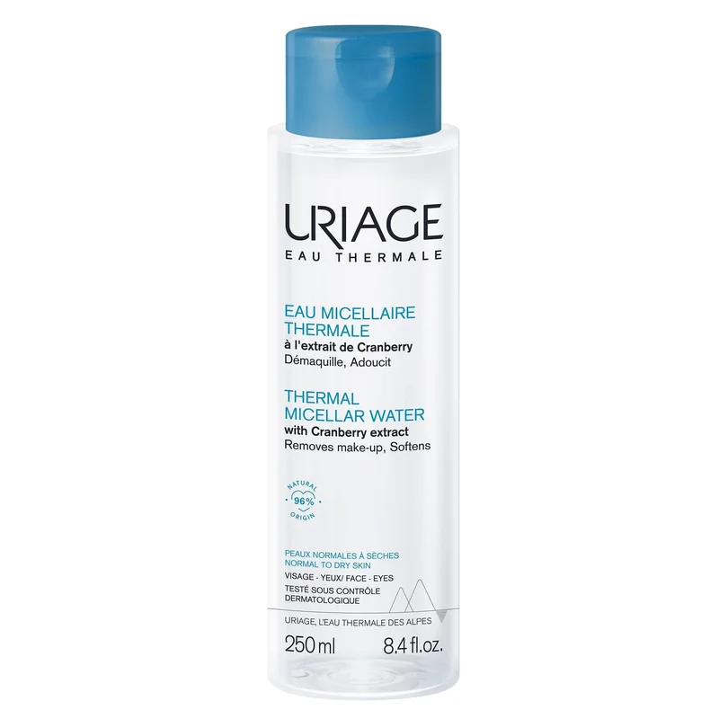 URIAGE IGIENE VISO Acqua Micellare Termale per Pelle Normale e Secca 250ml - Acqua detergente viso