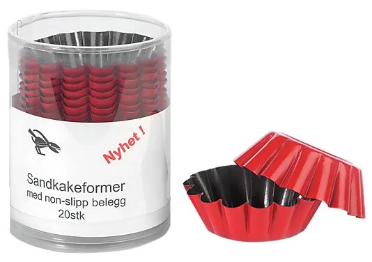 AANONSEN Sandkakeformer nonstick 20stk
