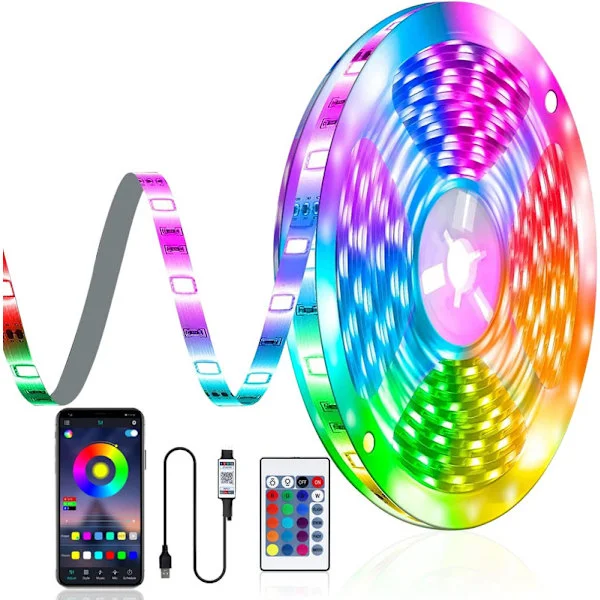 XJ-RGB LED Strip USB 5m LED Strip LED-stripe LED-dekorasjon