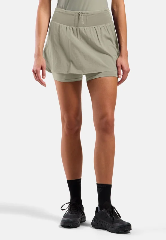 Odlo Jupe de running X-Alp Trail pour femme, L, beige