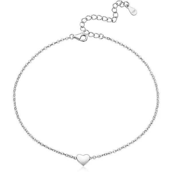 Hopea/Kulta Anklet, Sydänriipus Jalkaketju, Naisille Kesä Ranta Sandaalit Paljain Jaloin Korut