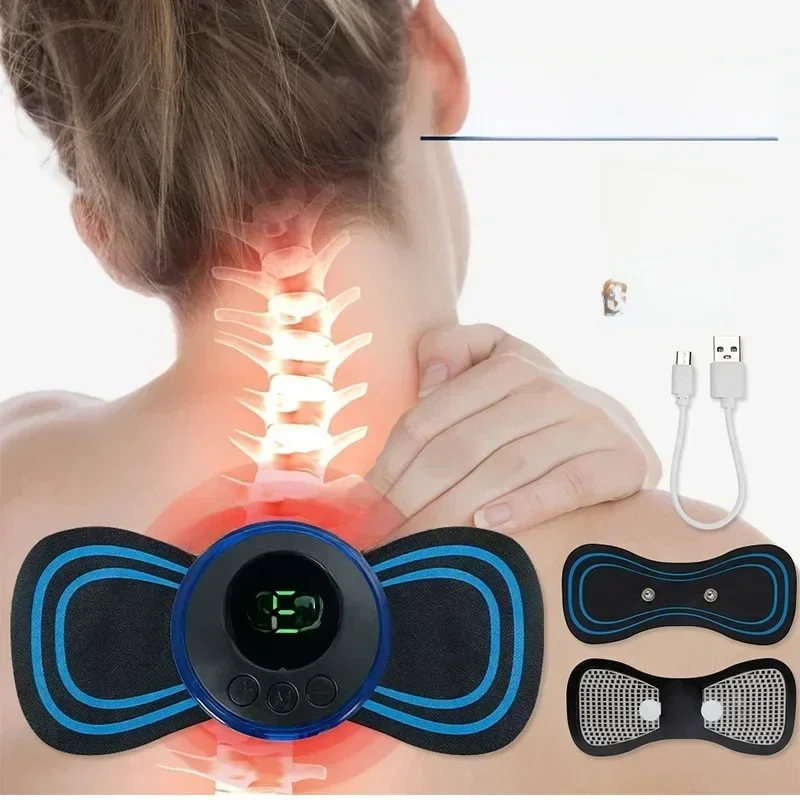 AliExpress - Elektrische Neck Massager Mini Zervikale Zurück Patch Muskel Lindern Müdigkeit Stimulator Massageador Matte Pad Heimgebrauch Massage 