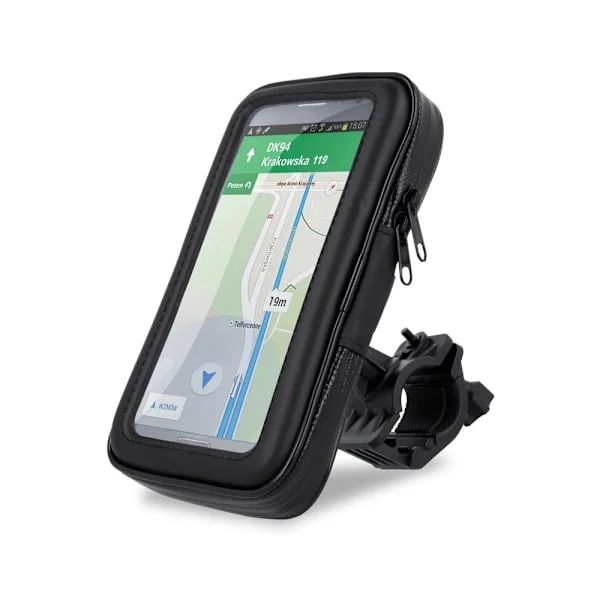 Mobilholder for MC, Moped, Sykkel Vanntett MaxLife -XL Svart