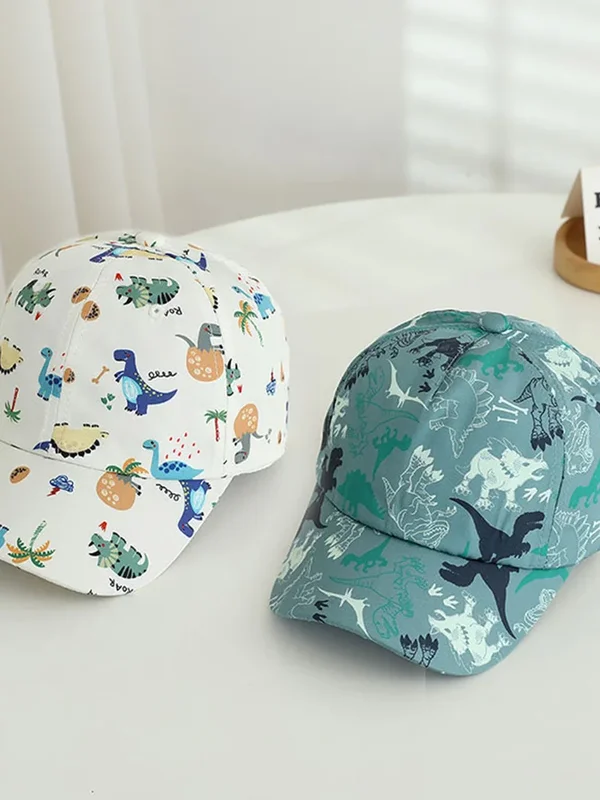 AliExpress - Drucken Dinosaurier Kinder Baseball Kappe Mode Jungen Sonnenschirm Schirmmützen 2-6Year Kinder Ente Zunge Hut Baby Im Freien Sonnenschirm