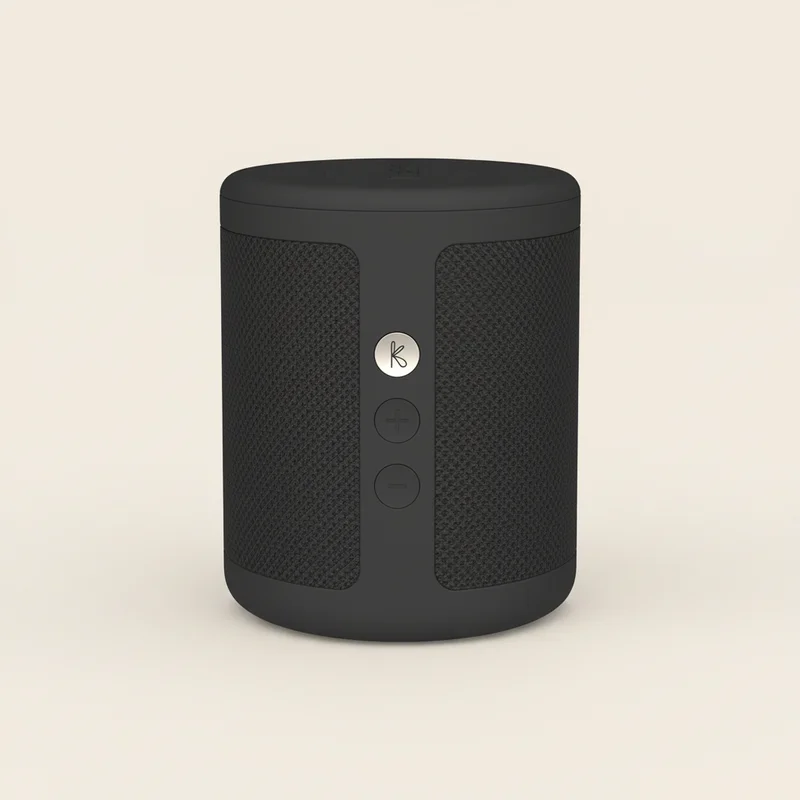 Kreafunk Dabbie - Sort DAB+ Radio & Højttaler, Bluetooth, Trådløs Opladning, Vækkeursfunktion Trådløs Bluetooth-Højtaler