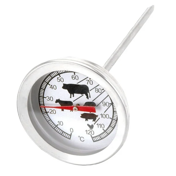 Analog Grill Thermometer, Stainless Steel Oven or Grill Thermometer (Probe Length 10.5cm)