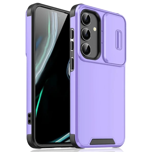 Skjutbart kameraskydd för Samsung Galaxy S25 S24 S23 S22 Ultra Plus S23 FE S21 FE S25Ultra S24Ultra 5G Skal Silikon Coque