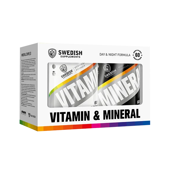 Swedish Supplements 2 x Vitamin & Mineral Complex 120 kapslar
