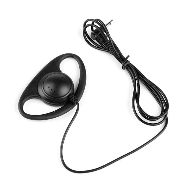 3,5 mm D-Shape Jack Lyt Kun ørestykke headset til tovejs radioer Walkie Radio