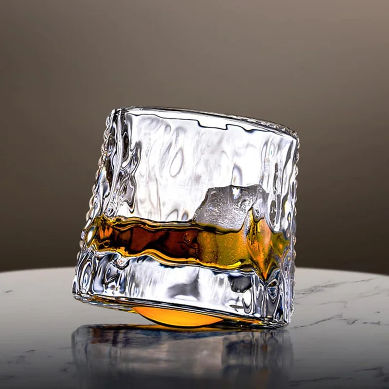 Roterende whiskyglass / tumblerglass 360 grader