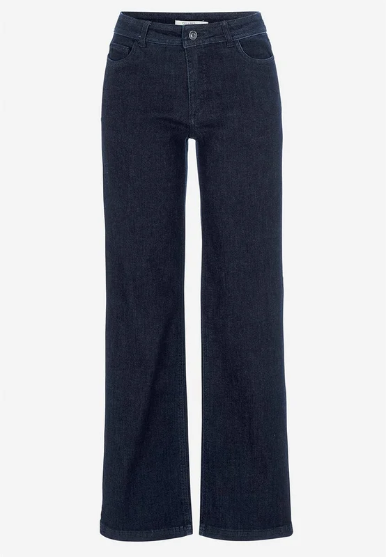 Cellbes of Sweden - Vide jeans i denim med stretch Sara i mørkeblå denim for damer i størrelse 34