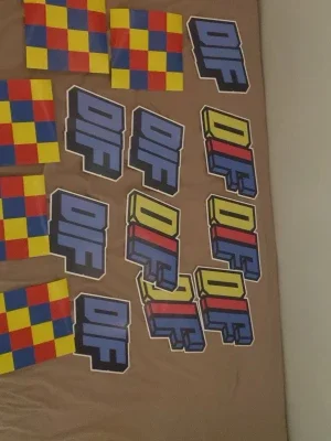 Stora DIF klistermärken