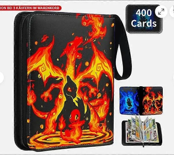 【DT】XXXL Samlealbum for 400/900 Pokemon-kort Samlemappehefte 50 Sider Nytt