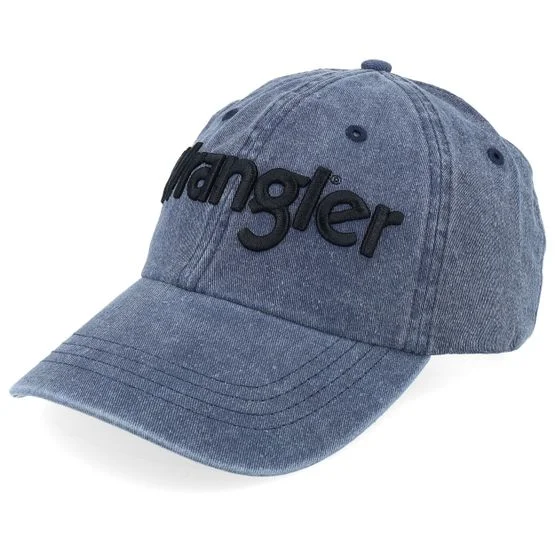 Wrangler - Blå unconstructed Caps - Washed Blue Dad Cap @ Hatstore