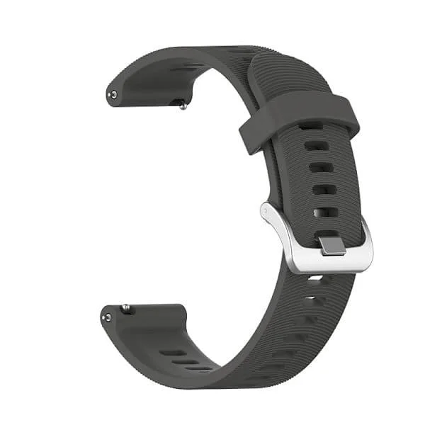 Klockarmband för Garmin Forerunner 245 Silikon Grå Garmin Forerunner 245 20 mm Grå 20 mm
