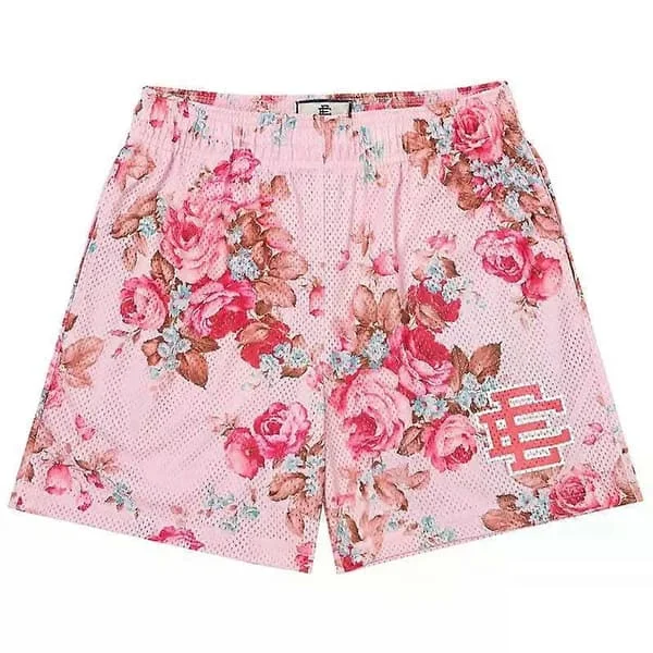 2024 Nya Sommar Eric Emanuel EE Basic Mesh Shorts Klassiska Blomstertryckta Gymshorts Herr Gym Basket Sport Beach Shorts