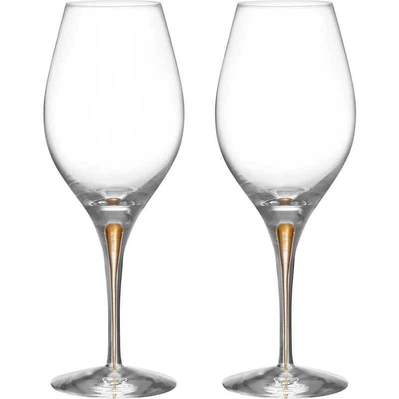 Orrefors Intermezzo Balance vinglass 44 cl, gull