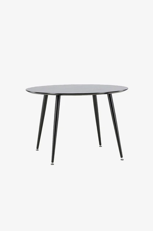 Venture Home - Rundt spisebord Dipp, 115x75 cm - Svart - Spisebord - Fra Homeroom