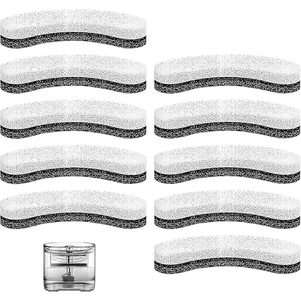 Pet Water Fountain Filters, Pet Water Dispenser Filter Set, Activated Carbon Cat Fountain Filter for 50oz/1.5L Water Dispenser