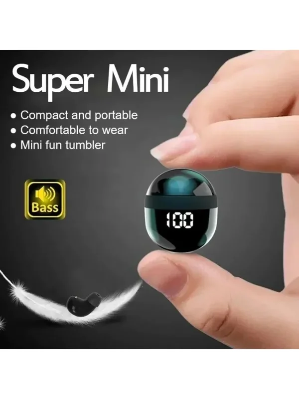 AliExpress - Mini écouteurs invisibles sans fil Bluetooth 5.3, écouteurs de sommeil avec basses, microphone, suppression du bruit HD
