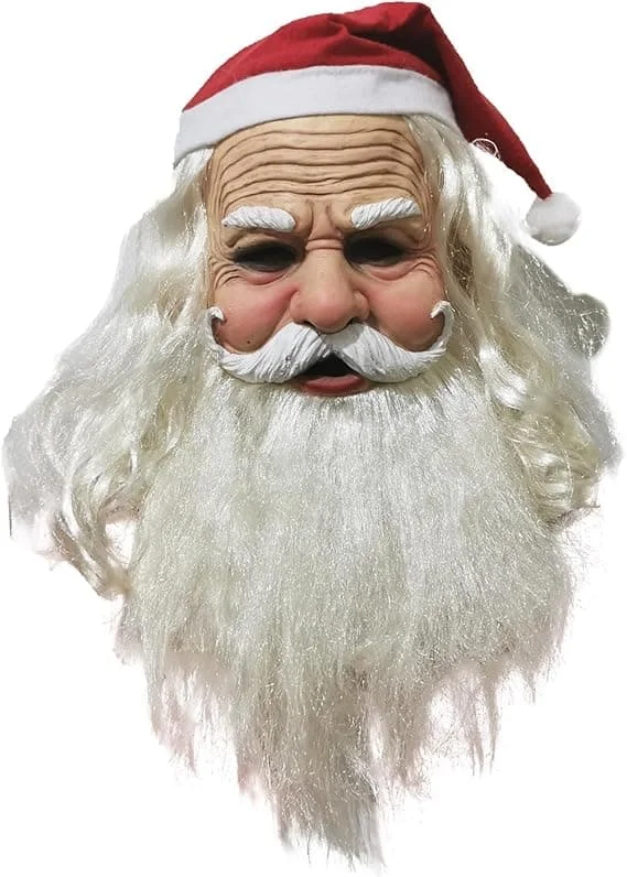 Christmas Cosplay Mask, Christmas Costume Latex Mask Adult, Green Cosplay Costume Mask