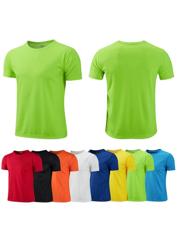 AliExpress - Mehrfarbiges, schnell trocknendes, kurzärmliges Sport-T-Shirt, Fitnessstudio-Trikots, Fitness-Shirt, Trainer, Lauf-T-Shirt, atmungsaktive