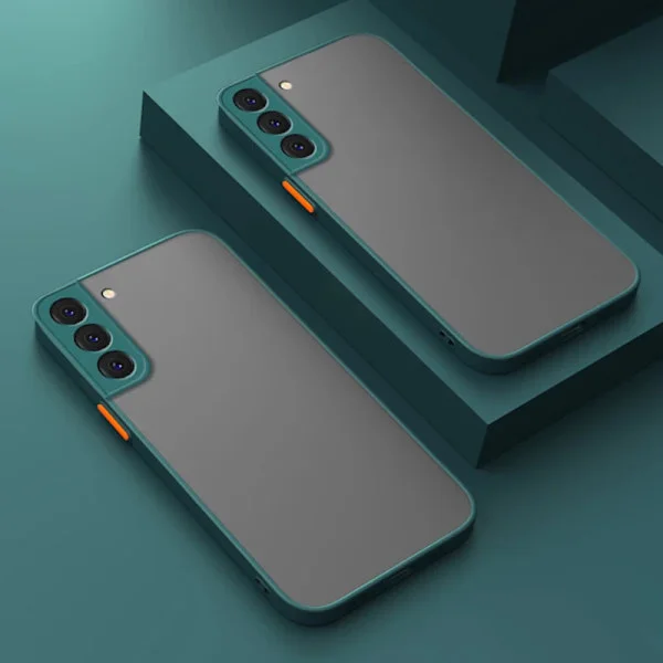 ARMOR Stötsäkert Matt Skal kompatibelt med Samsung Galaxy S20 S21 FE S22 Plus S23 S24 S25 Ultra 5G Stötfångare Baksida