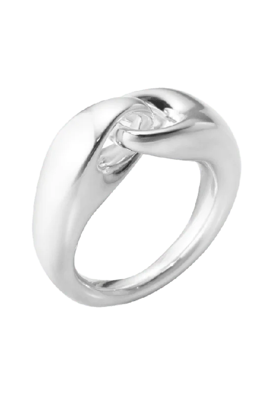 Georg Jensen REFLECT RING SMALL B: 5,5 mm Ringar Dam Silver 56